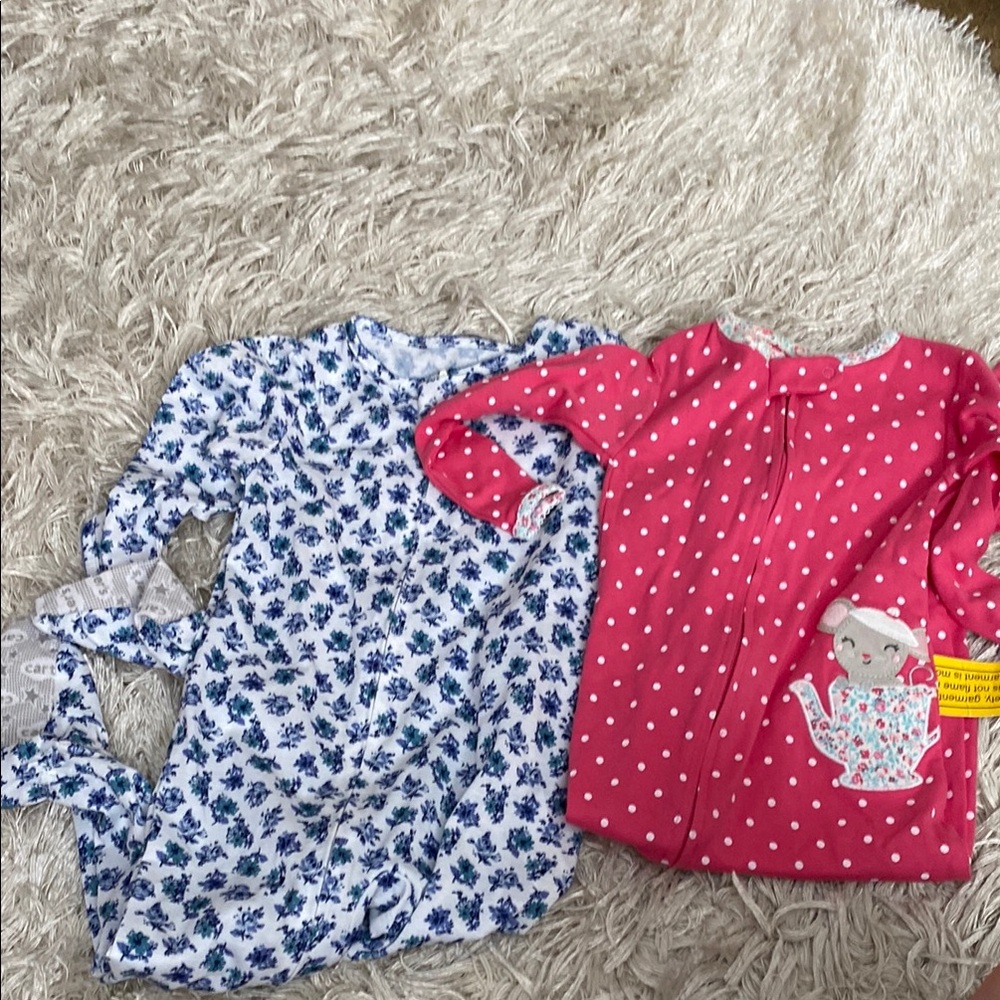 Carter's Floral and Polka Dot Baby Sleepers